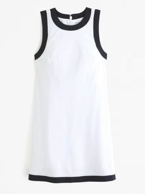 Abercrombie & Fitch High-Neck Traveler Mini Dress.